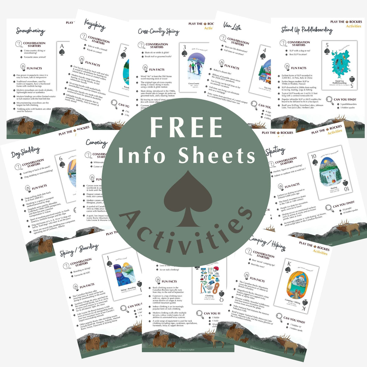 All 13 Activities - Information Sheets