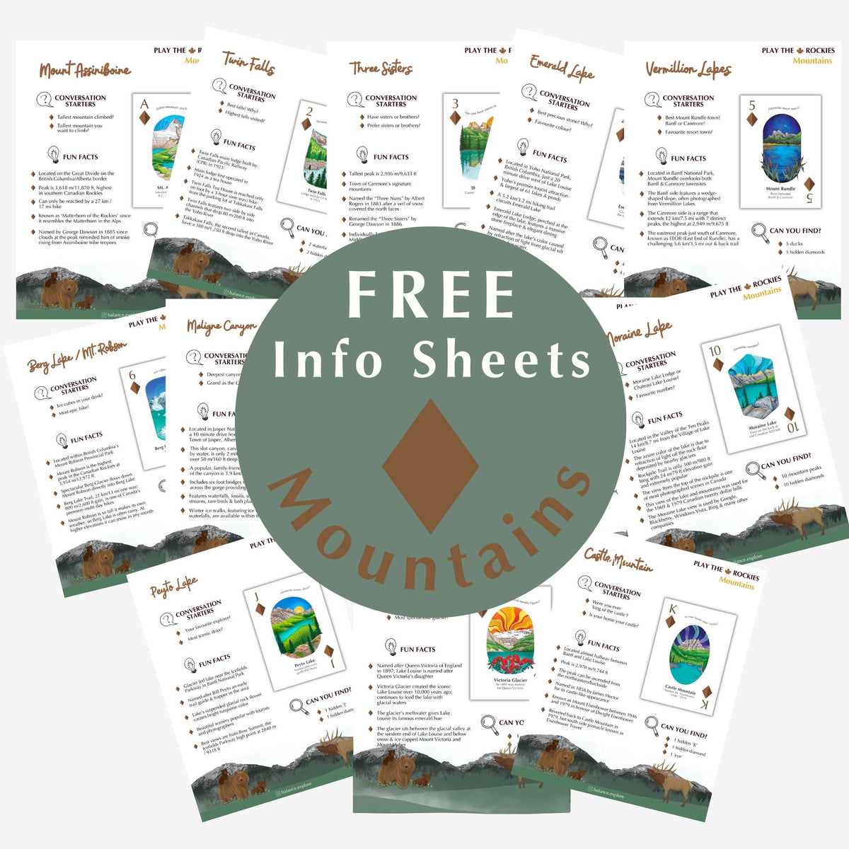 All 13 Mountains - Information Sheets