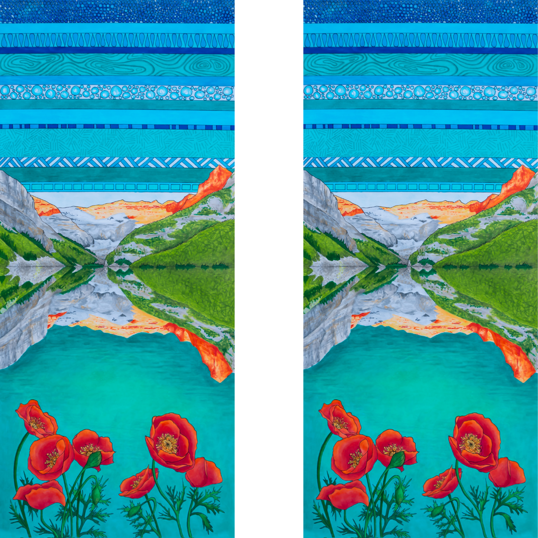 Your Choice: Set of 2 Buffs - Lake Louise Morning Fire, Love Powder, Bow Valley Aurora, Autumn Peaks, Lake Louise Golden Hour, Morant's Curve, Canmore Three Sisters, Rainbow Rockies, Rainbow Rockies Jr. ⌲ LIMITED EDITION