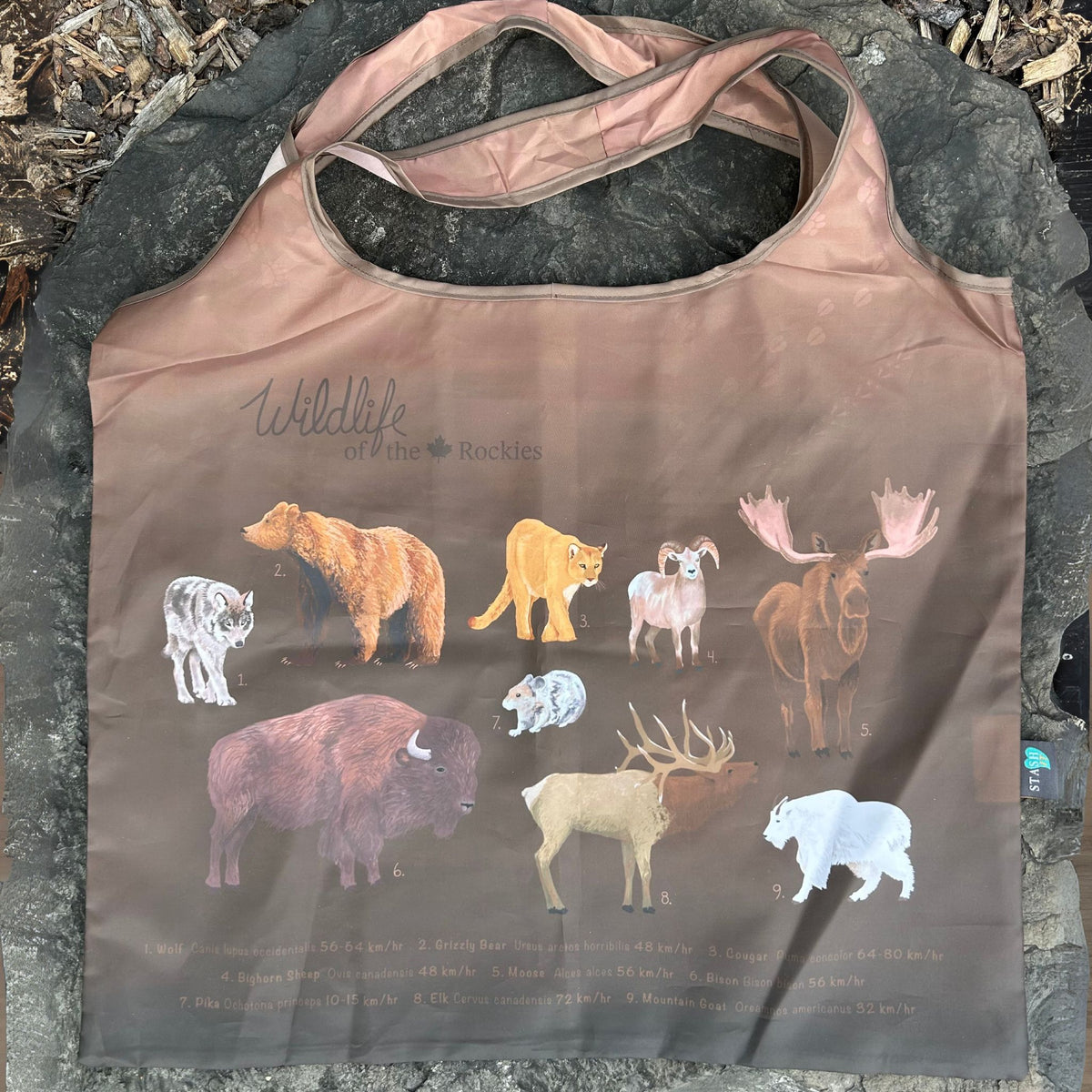 Wildlife of the Rockies: Reusable Tote Bag