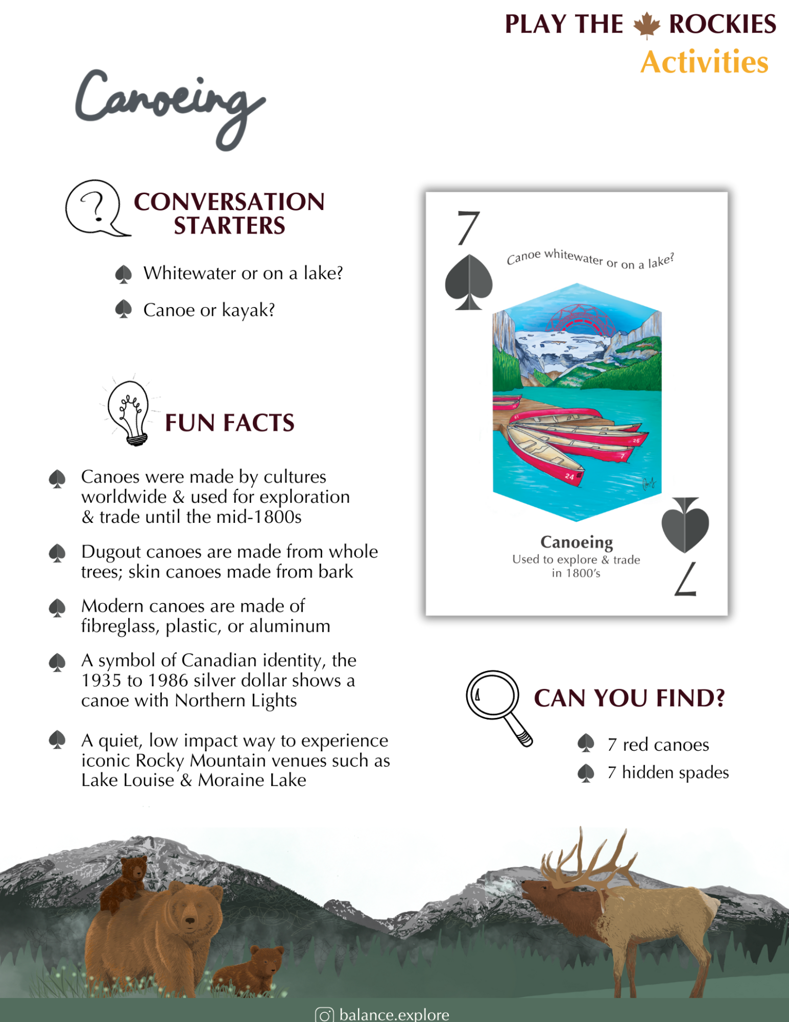 7 Canoeing - Activities - Information Sheet