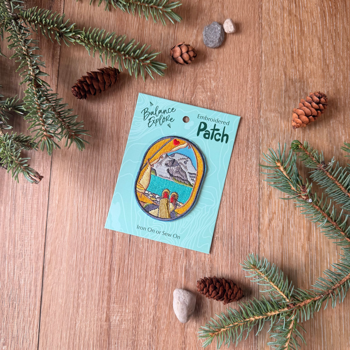 Love Camping Patch: Berg Lake Embroidered Patch