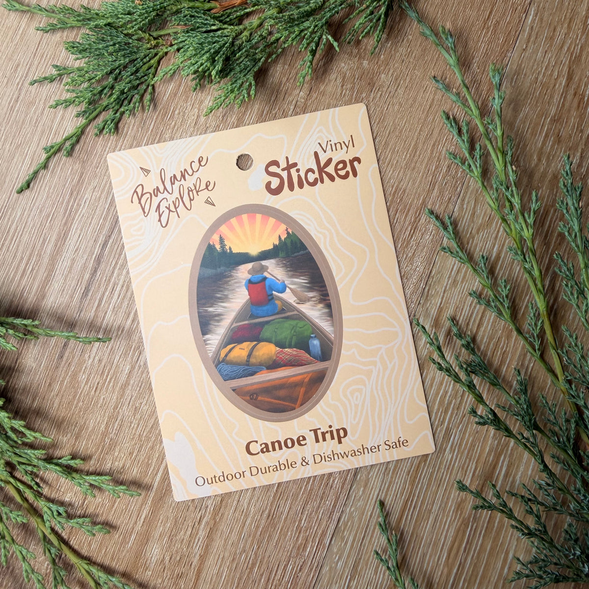 Canoeing Sticker