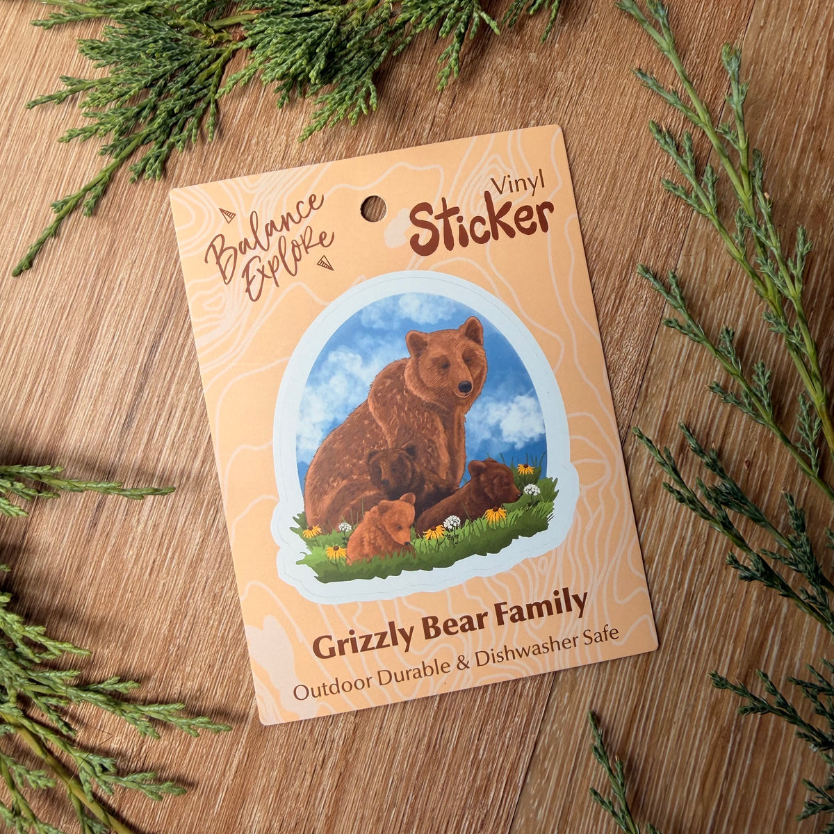 Grizzly Bear Sticker