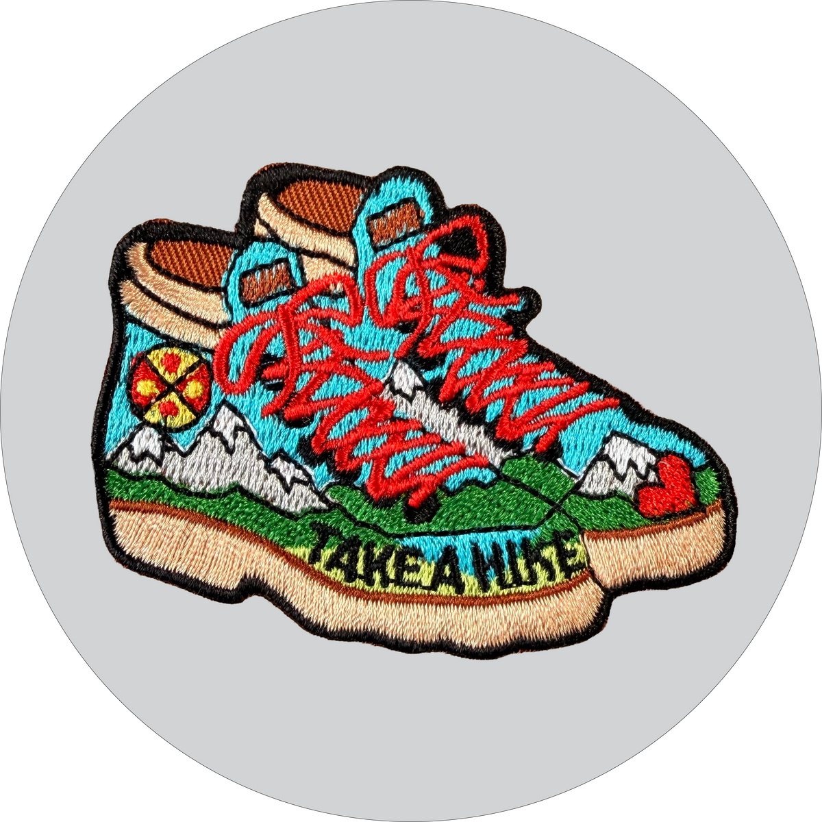 Take A Hike: Hiking Boot Embroidered patch