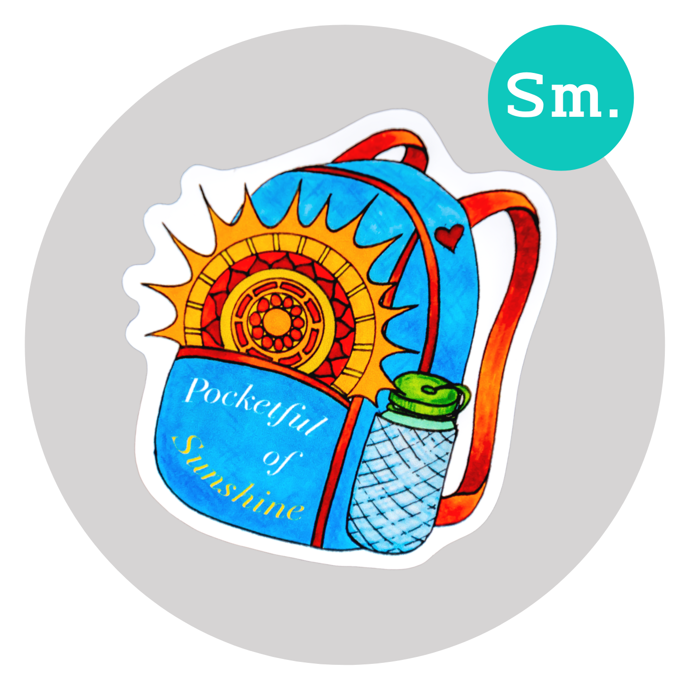 Pocketful of Sunshine Sticker ⌲ Small 2.25"x2.25"