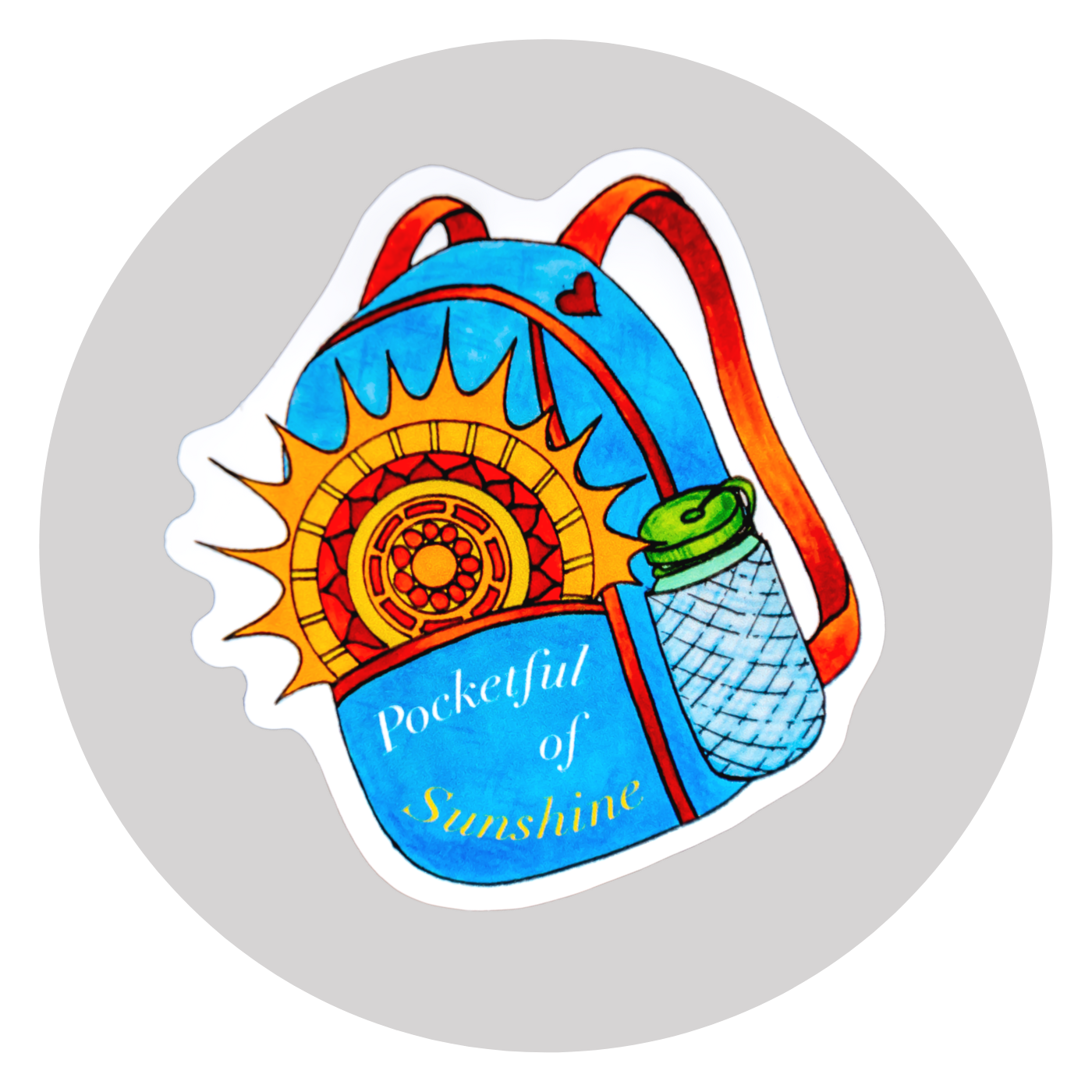 Pocketful of Sunshine Sticker ⌲ Small 2.25"x2.25"