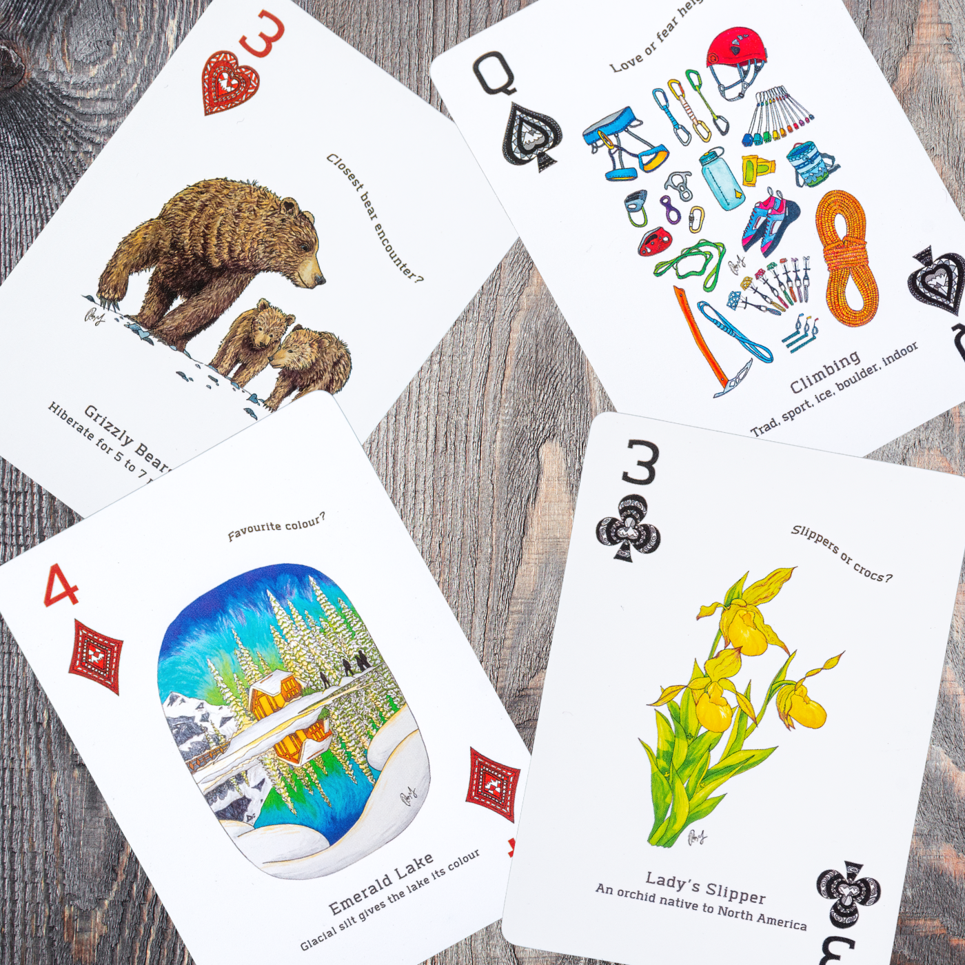 Set of 2 Decks of Playing Cards - Play the Canadian Rockies