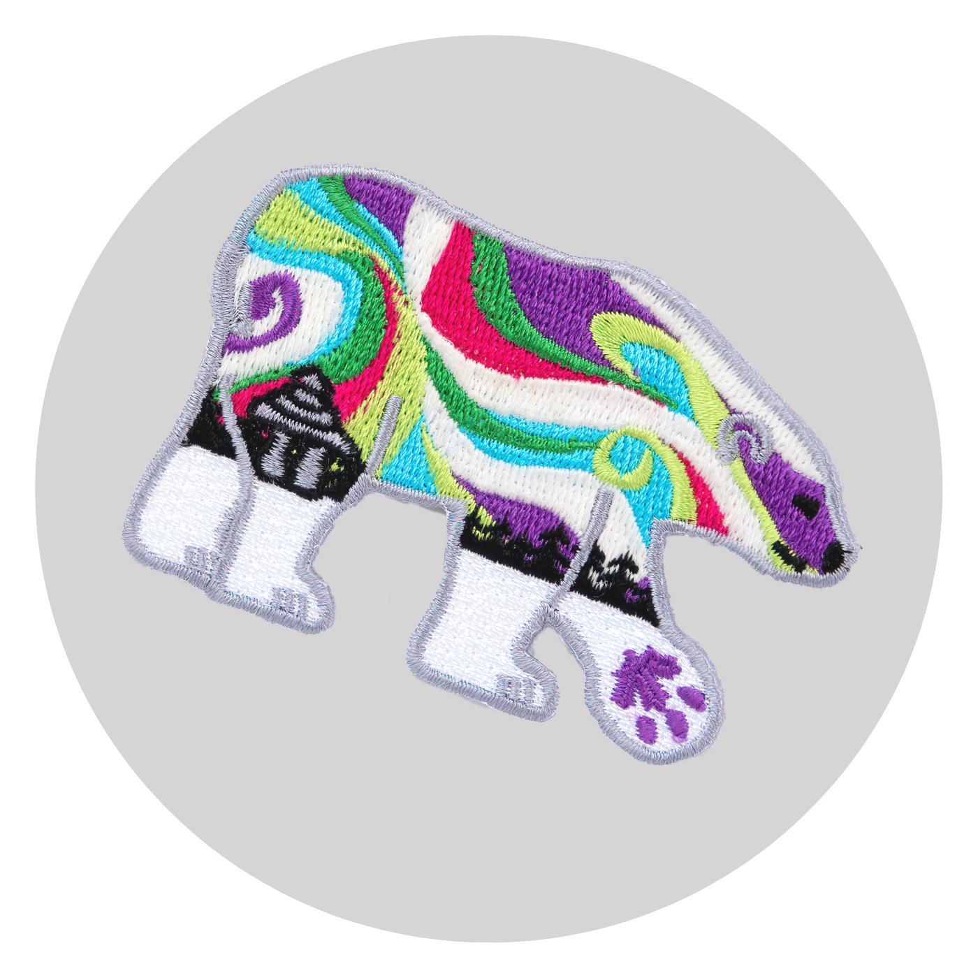 Aurora Polar Bear Patch: Glow in the Dark ⌲ LIMITED EDITION