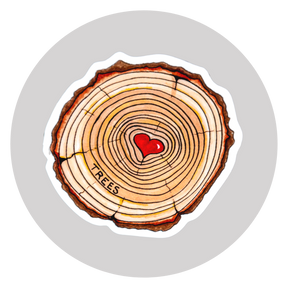 Love Trees Sticker ⌲ Small 2.25"x2.25"