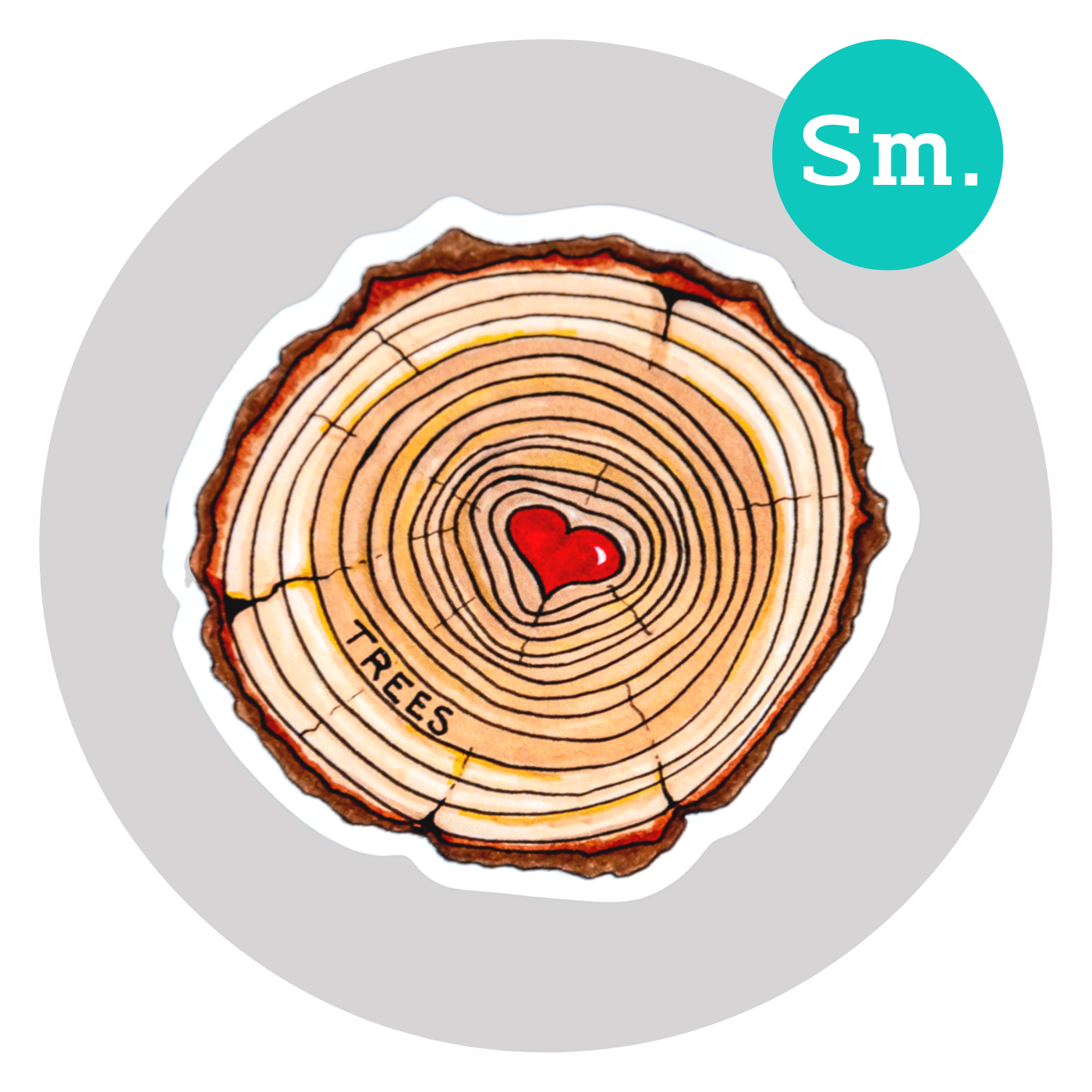 Love Trees Sticker ⌲ Small 2.25"x2.25"
