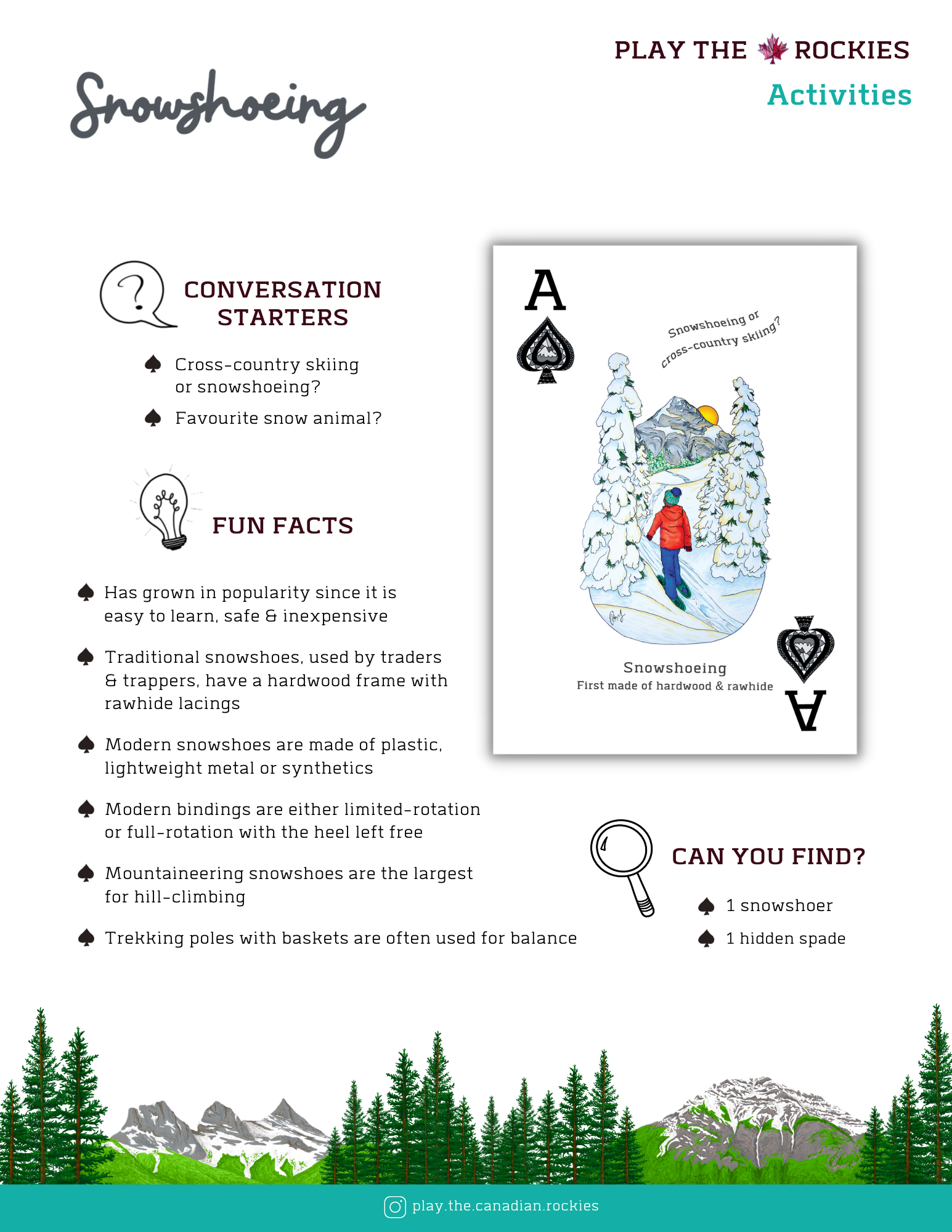 E-book of all: 54 Information Sheets • Mountains • Wildlife • Activities • Wildflowers