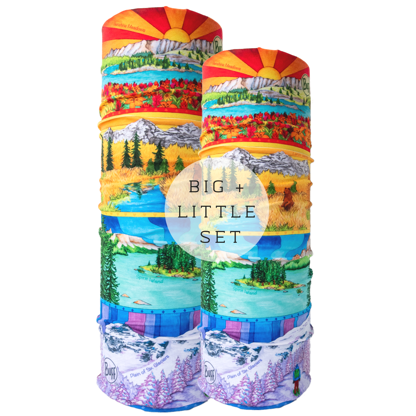 Set of 2: Junior + Adult Rainbow Rockies Panorama Buff ⌲ LIMITED EDITION