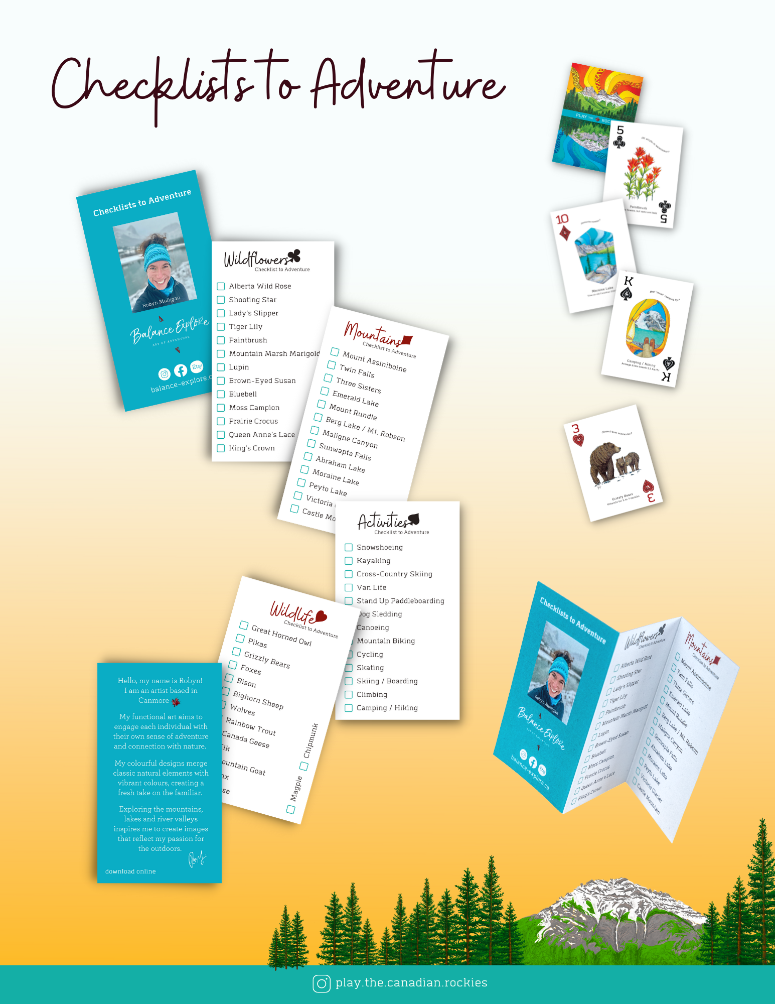 E-book of all: 54 Information Sheets • Mountains • Wildlife • Activities • Wildflowers