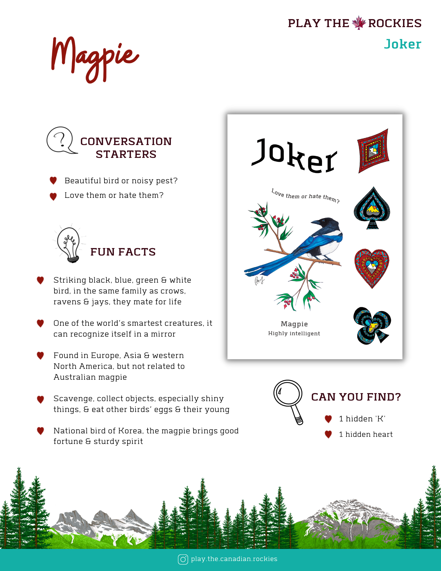 E-book of all: 54 Information Sheets • Mountains • Wildlife • Activities • Wildflowers