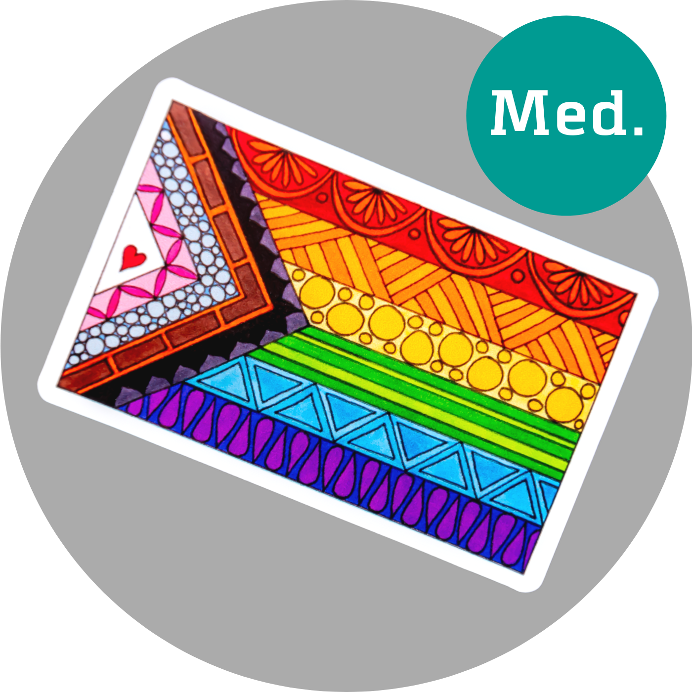 Pride Sticker ⌲ Medium 2.5"x4"