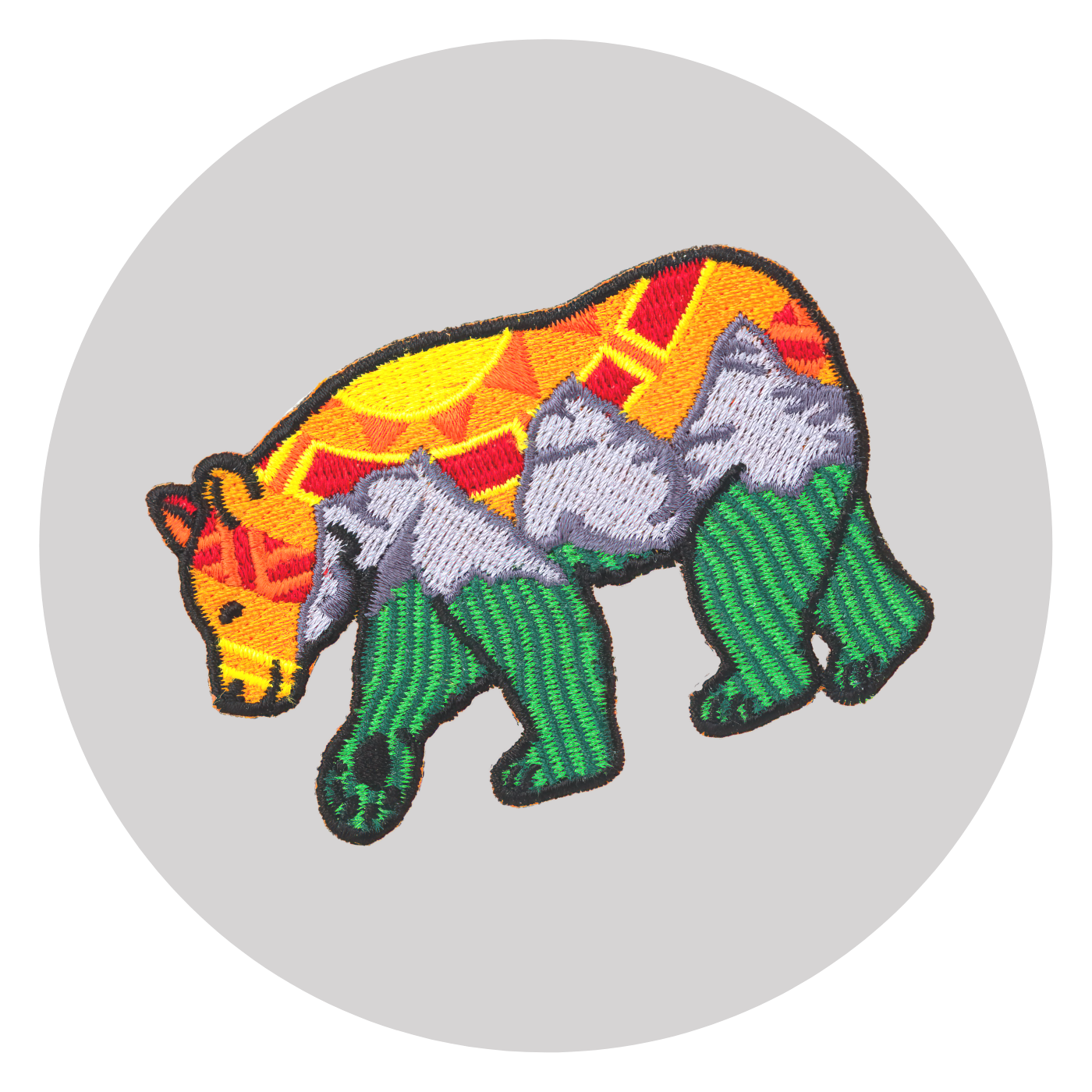 Three Sisters Bear Patch: Orange Sky