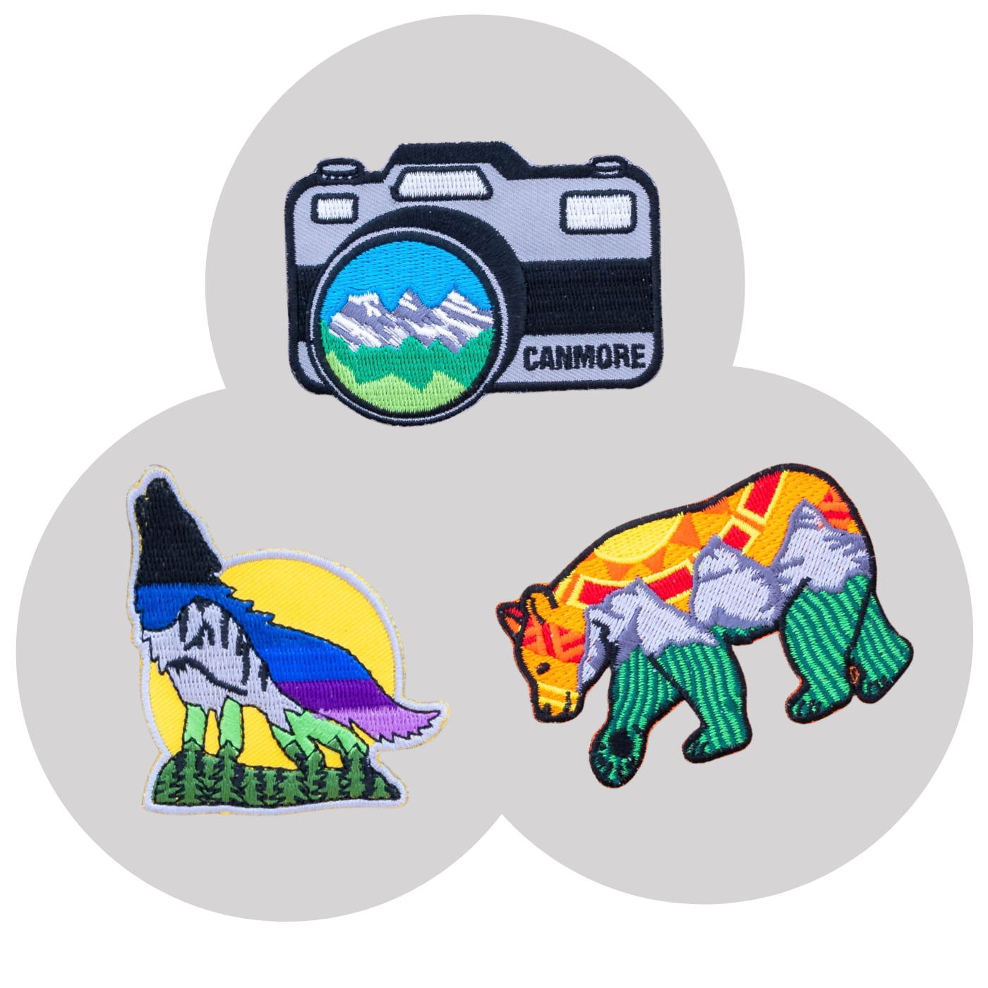 Set of 3: Love Canmore Patches