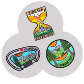 Set of 3: Love Adventure Patches