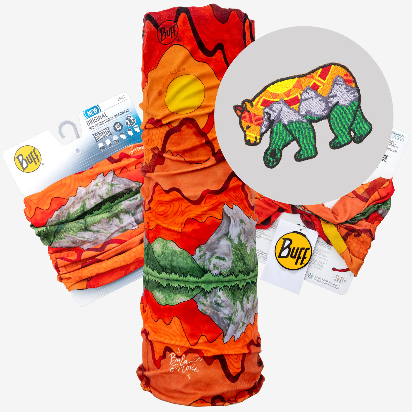 Sunset Set: Banff Buff + Three Sisters Bear Patch ⌲ LIMITED EDITION