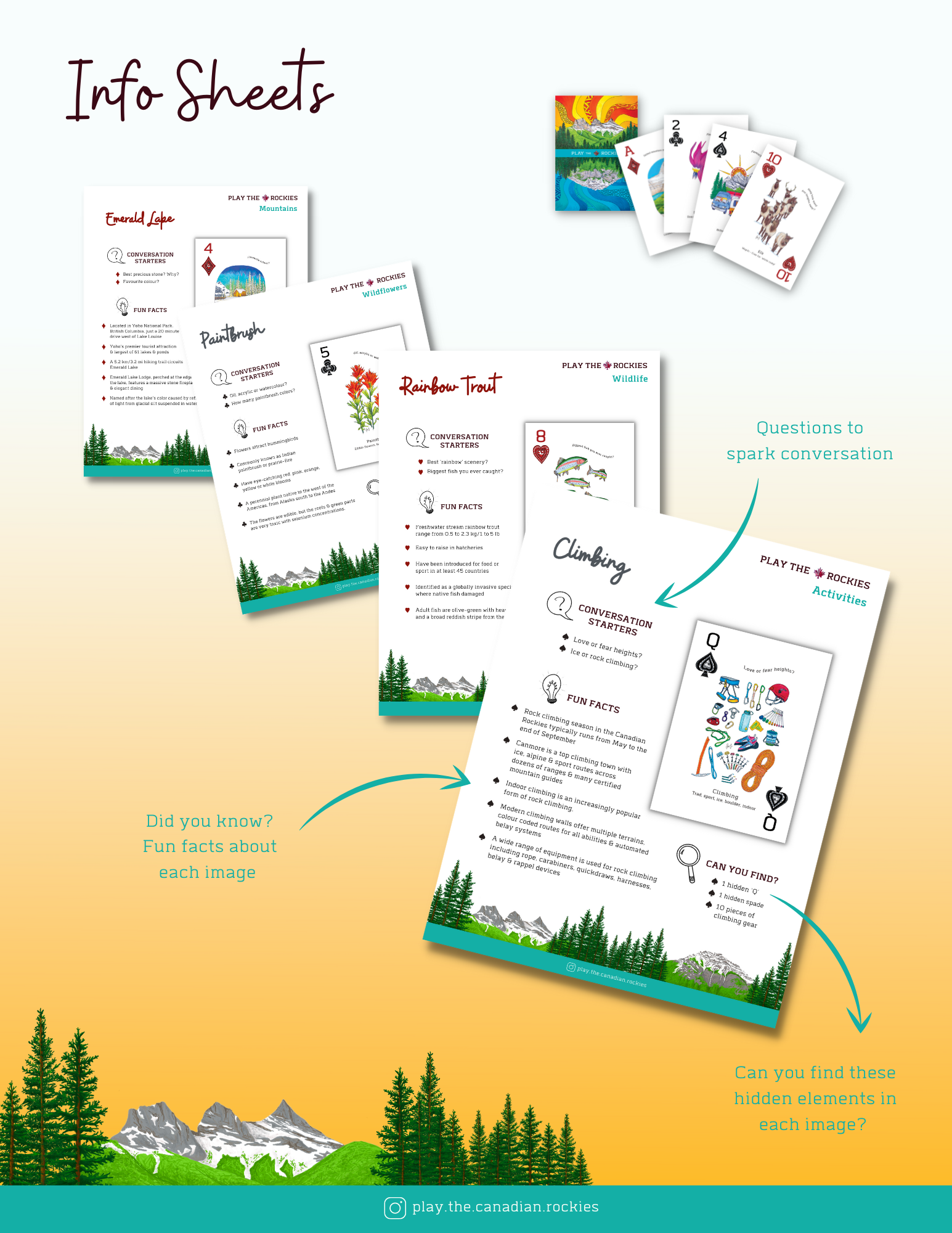 E-book of all: 54 Information Sheets • Mountains • Wildlife • Activities • Wildflowers