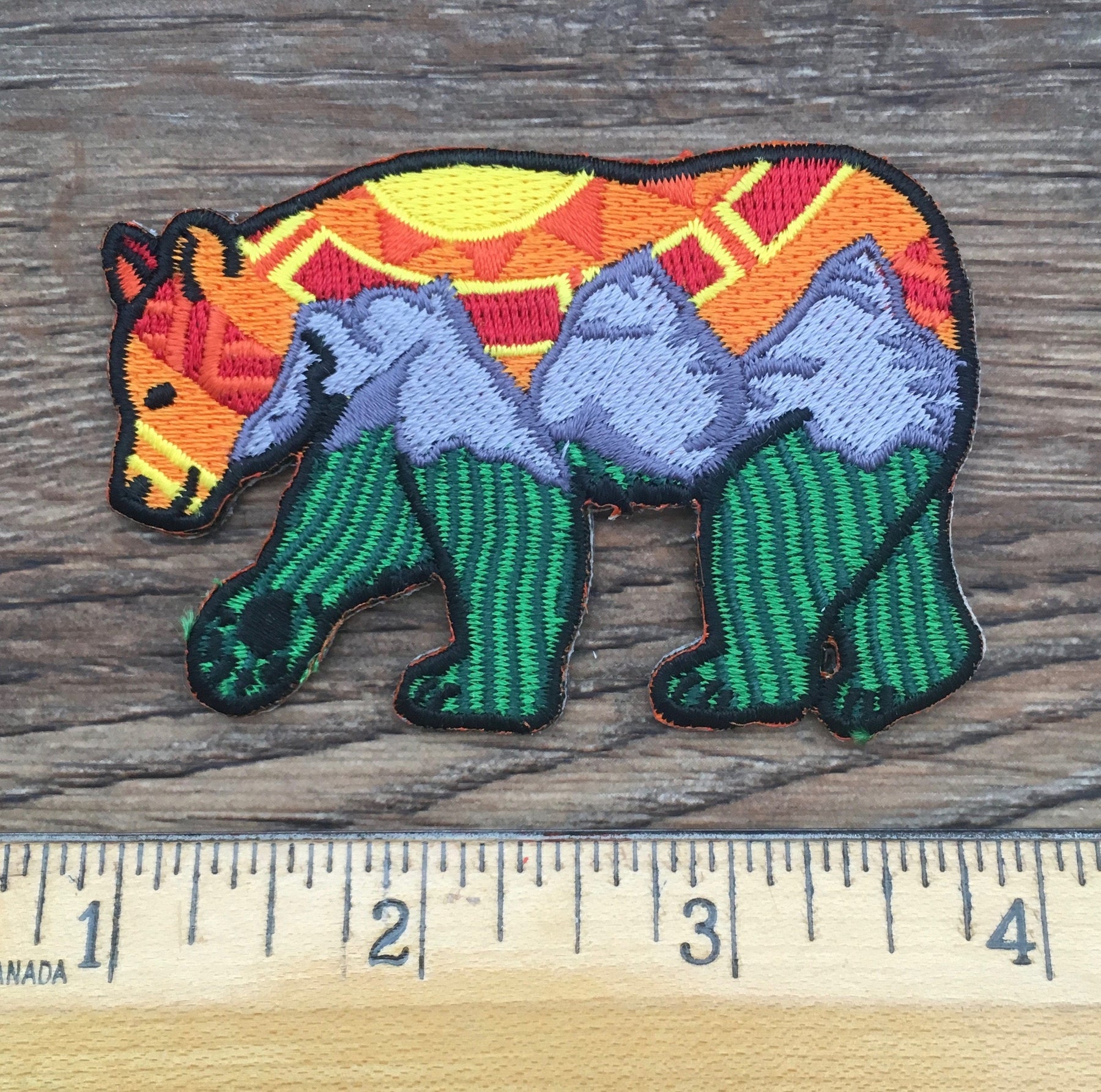 Three Sisters Bear Patch: Orange Sky