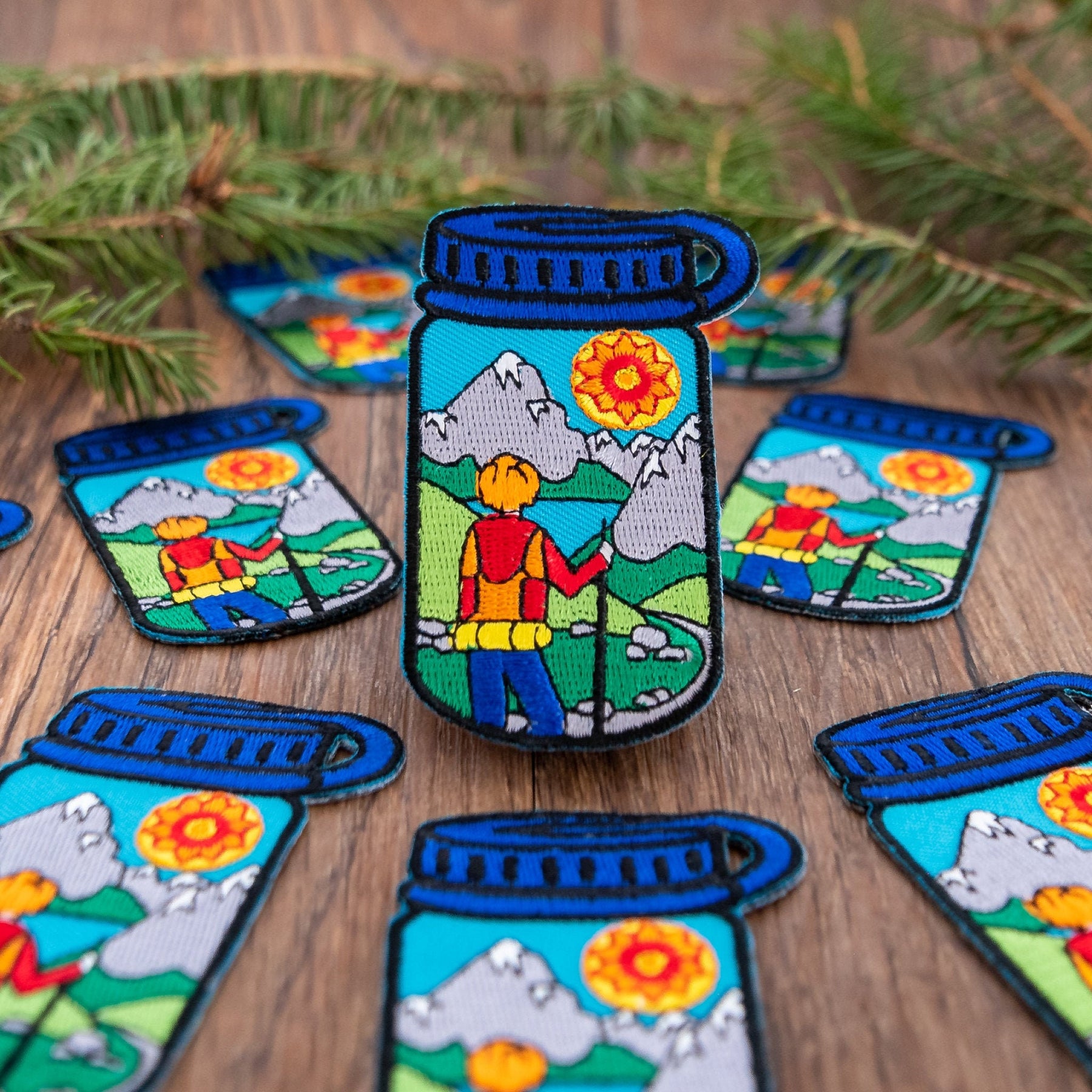 Water Bottle Patch: Hiker