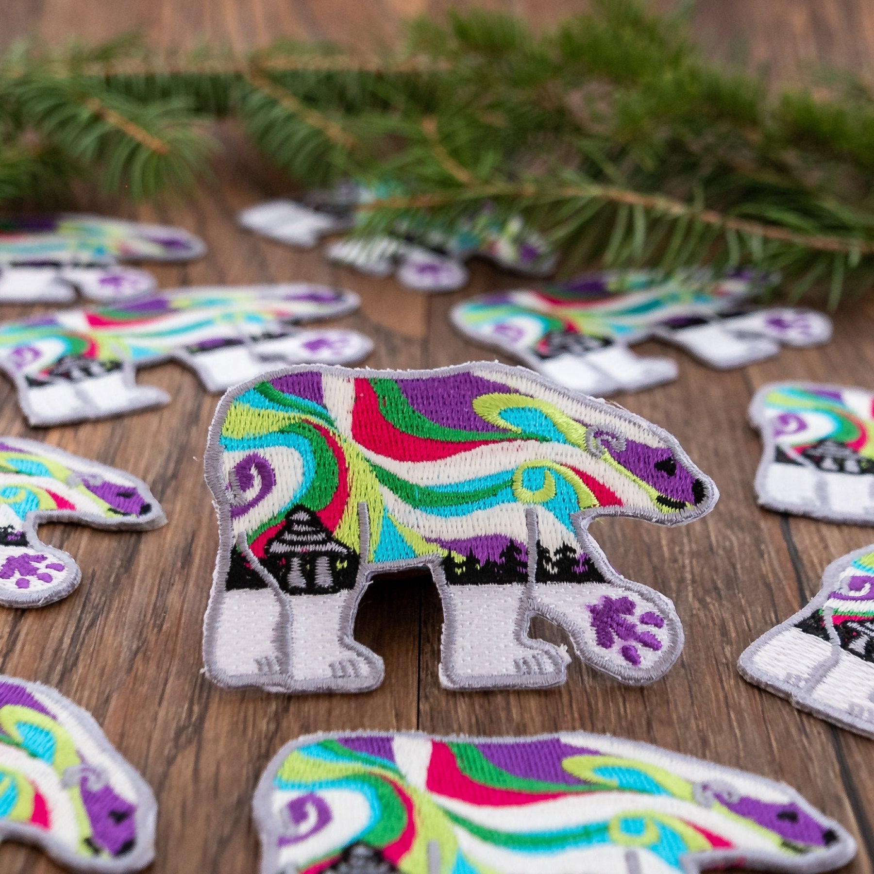 Aurora Polar Bear Patch: Glow in the Dark ⌲ LIMITED EDITION