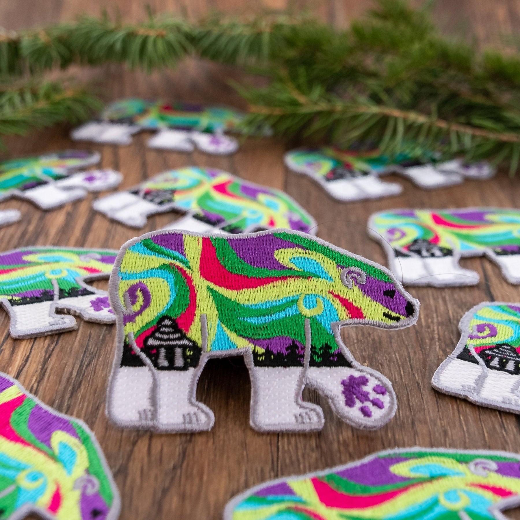 Polar Bear Patch: Northern Lights