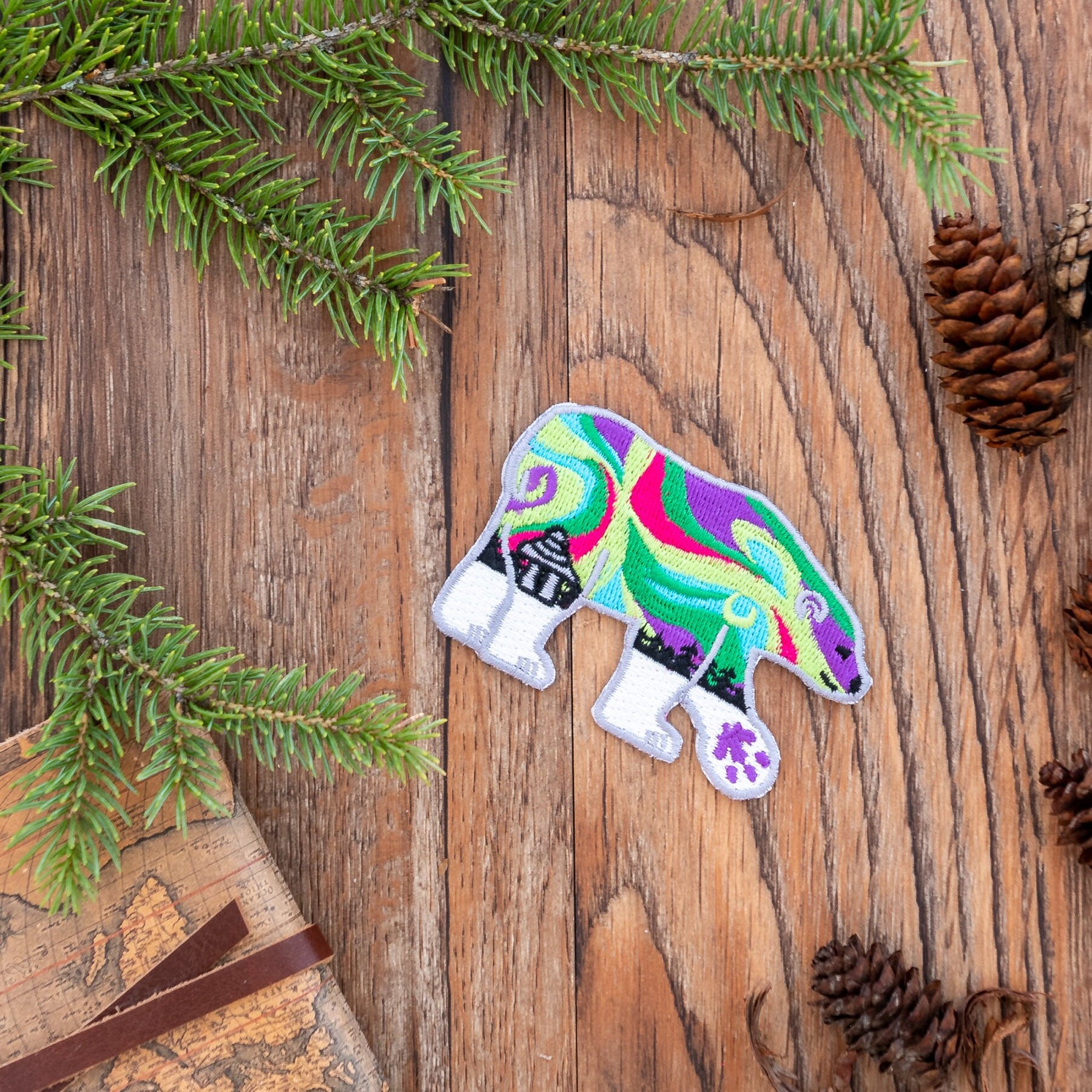 Polar Bear Patch: Northern Lights