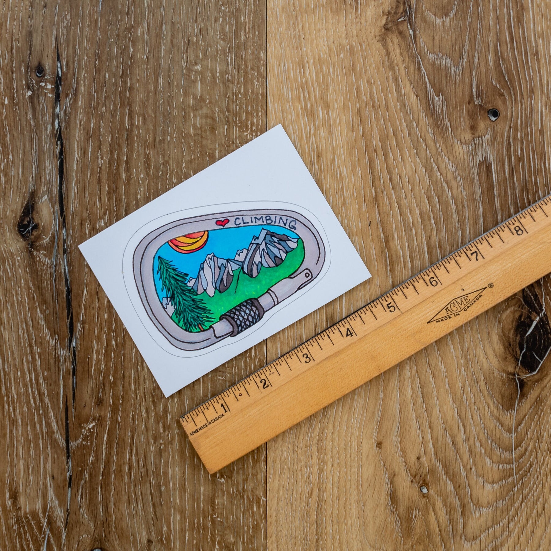 Love Climbing Sticker  ⌲ Medium 4.25"x3"