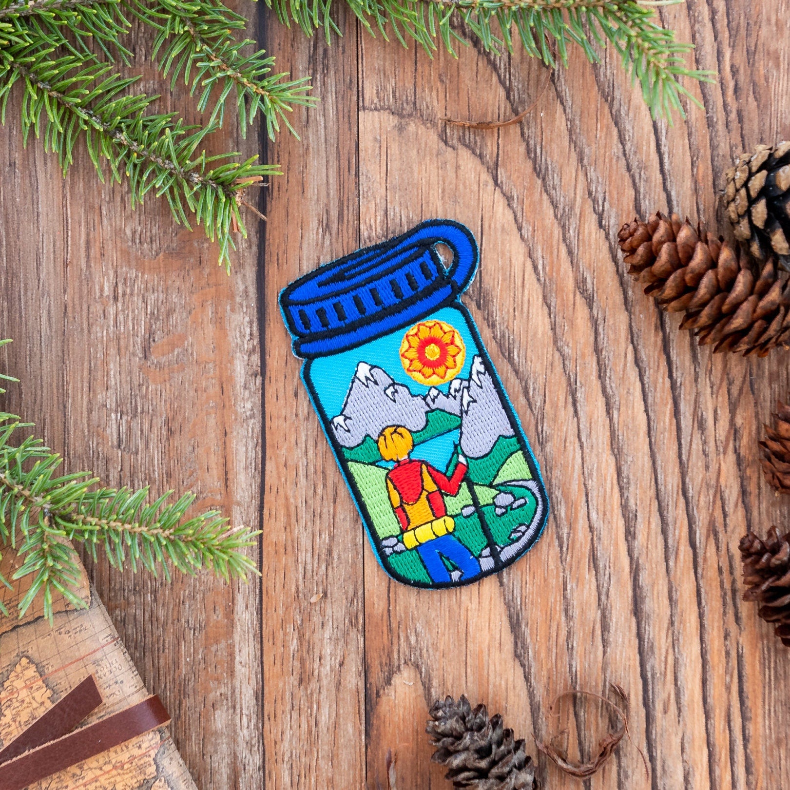 Water Bottle Patch: Hiker