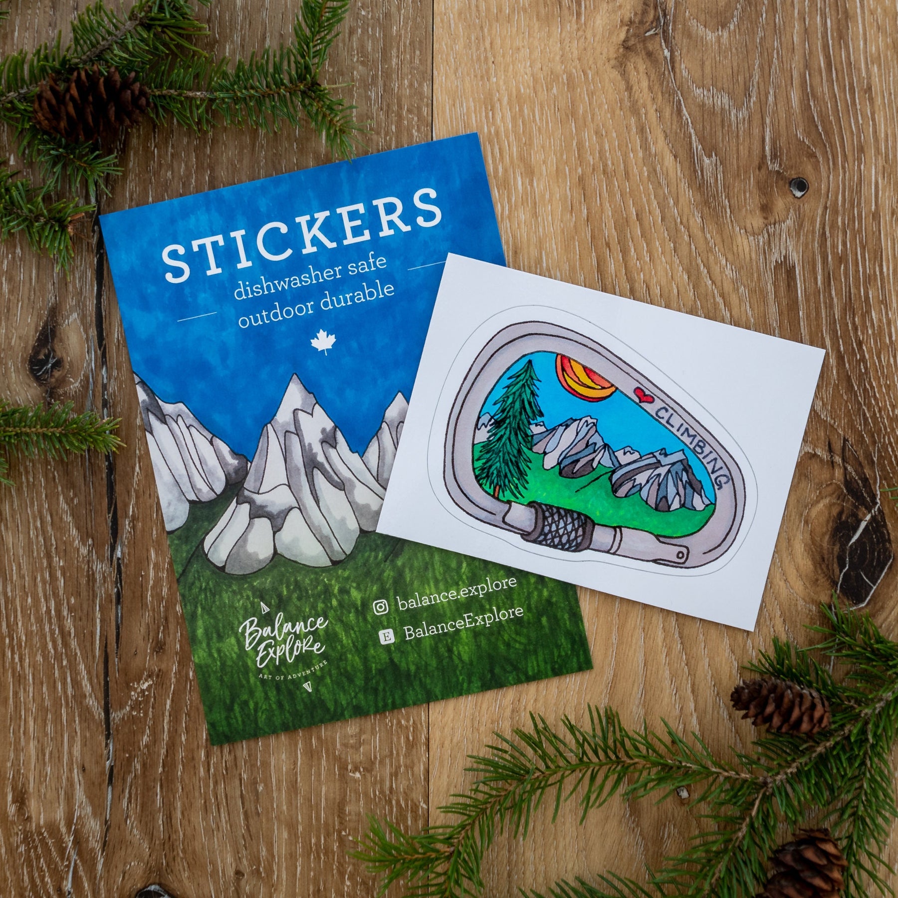 Love Climbing Sticker  ⌲ Medium 4.25"x3"