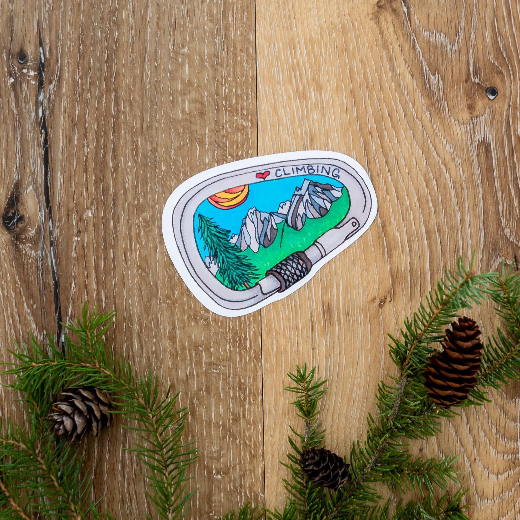 Love Climbing Sticker  ⌲ Medium 4.25"x3"
