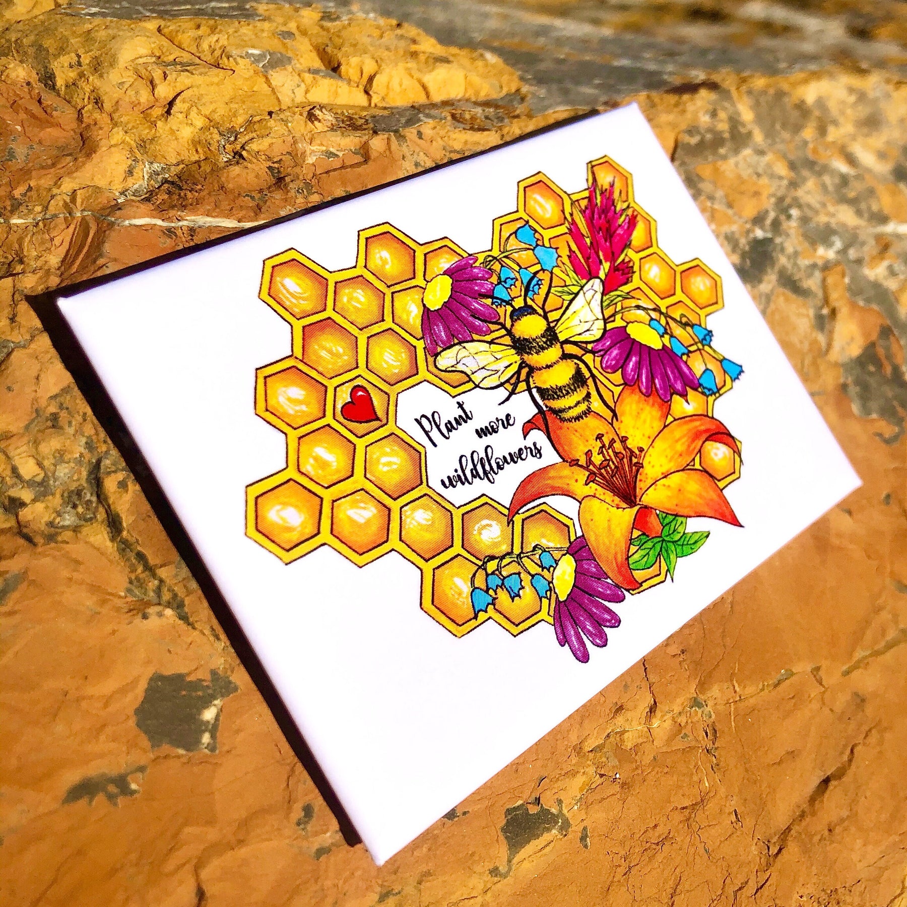 Plant More Wildflowers Magnet
