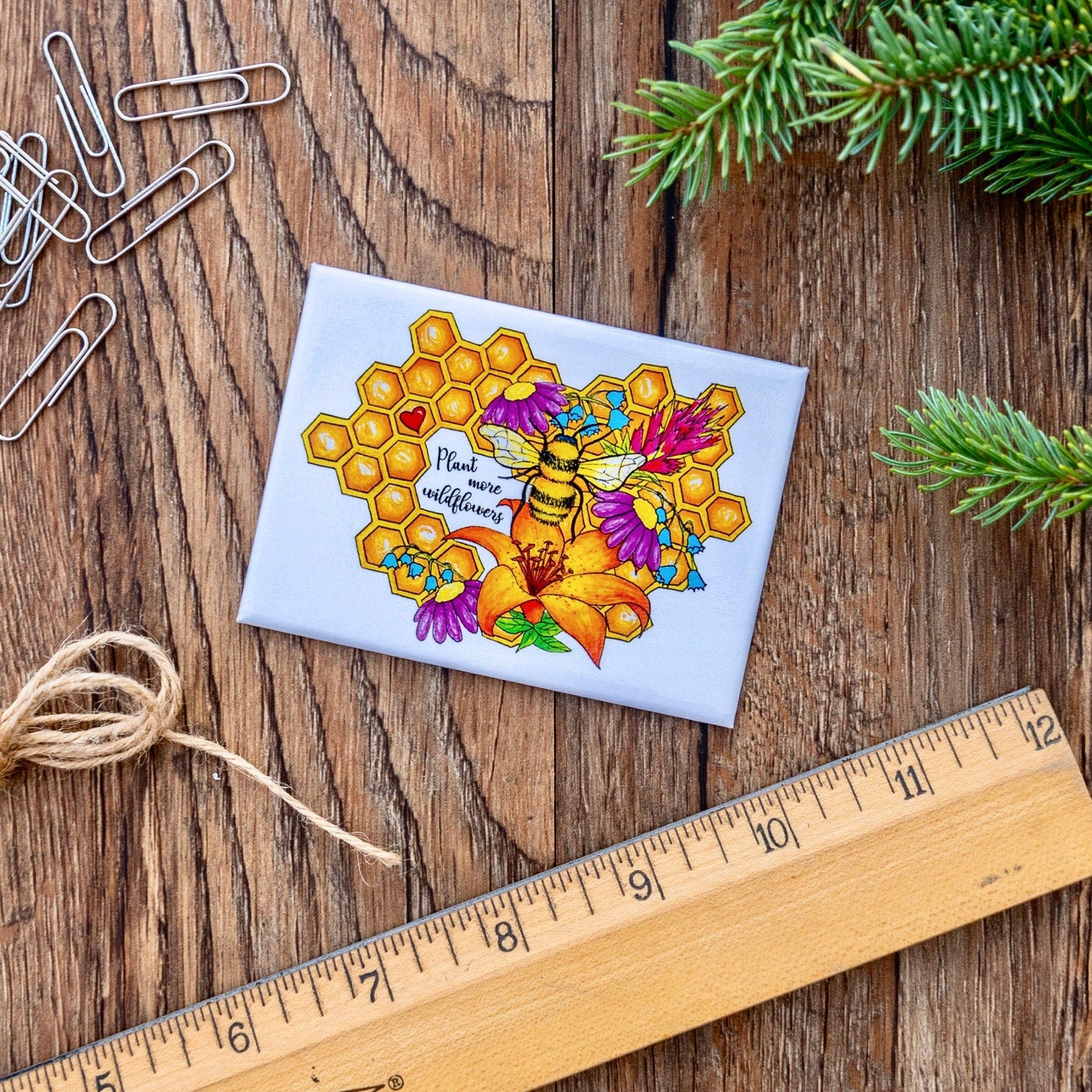 Plant More Wildflowers Magnet
