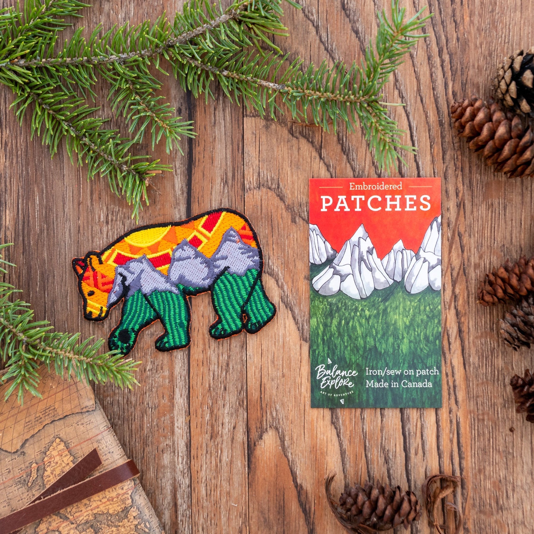 Three Sisters Bear Patch: Orange Sky