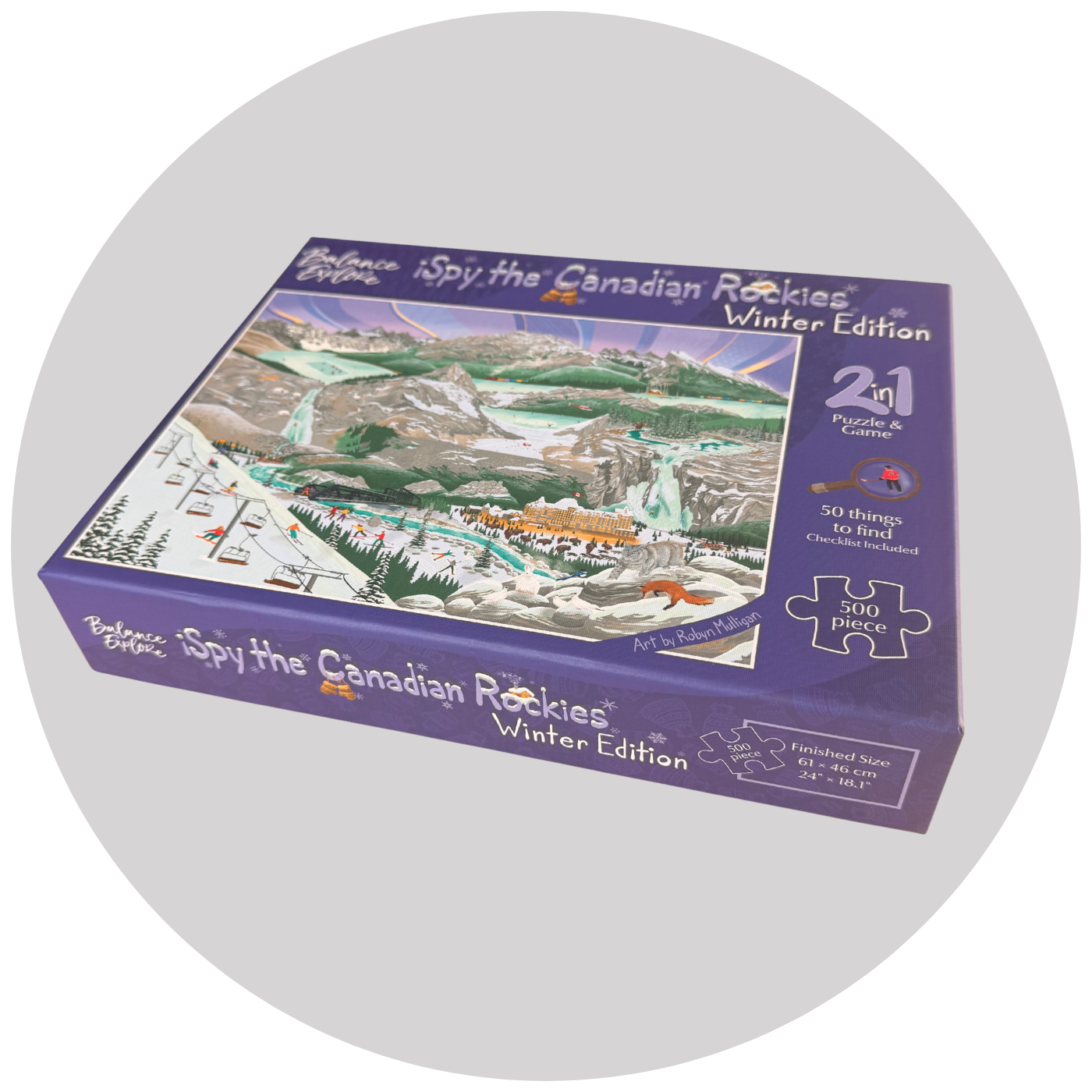 iSpy The Canadian Rockies - 500 Piece Puzzle - Winter Edition