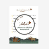 Checklist to Adventure: Wildlife - Hearts ⌲ Printable