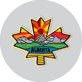 Alberta Maple Leaf Embroidered Patch
