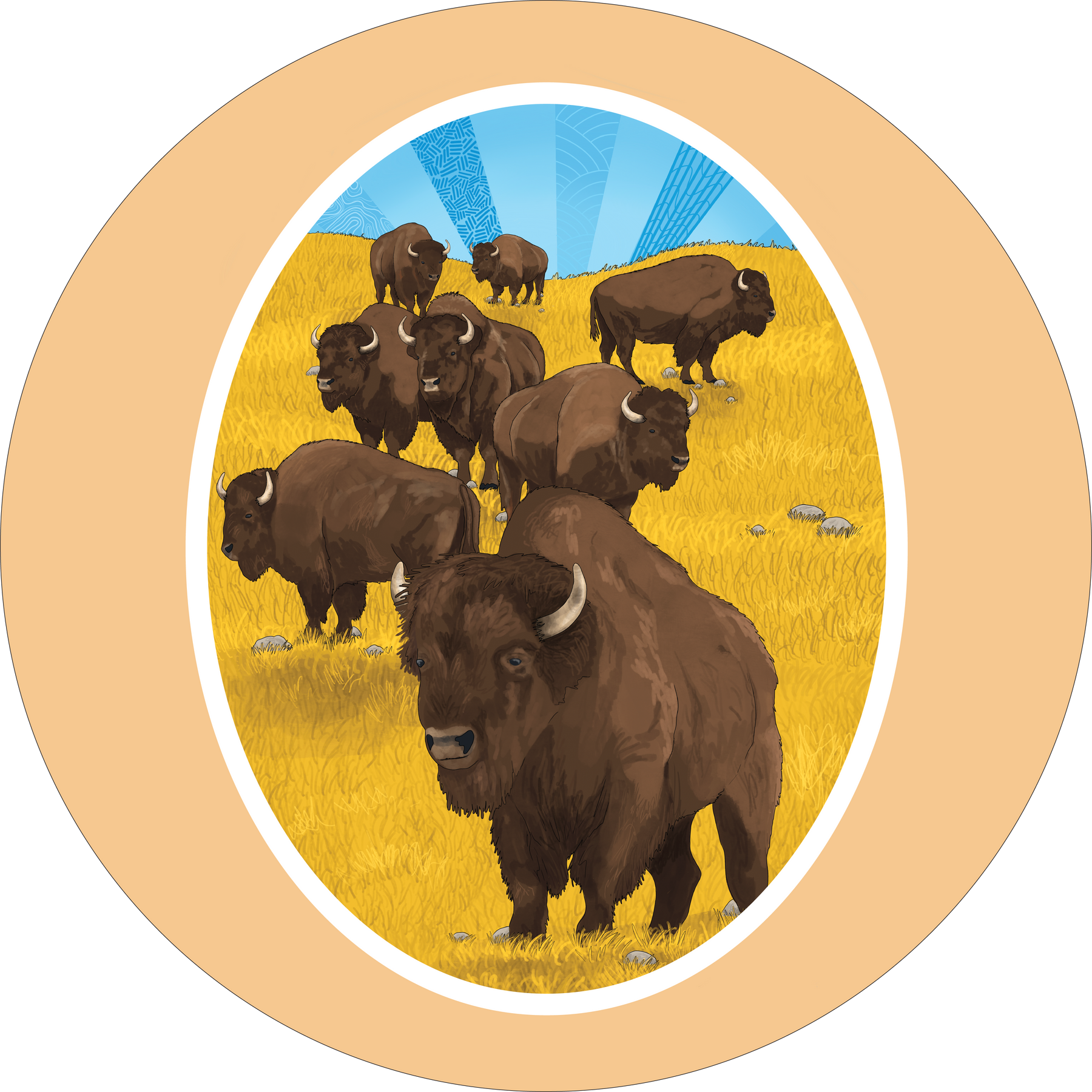 Bison Stickers