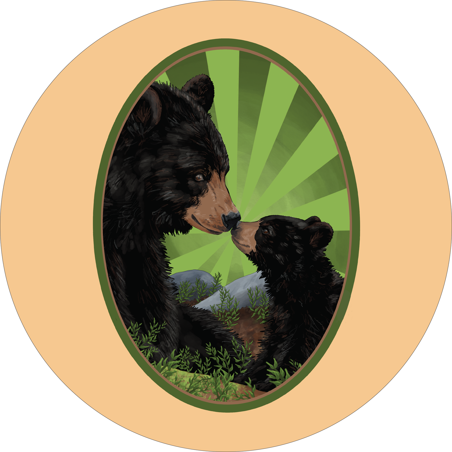 Black Bear Sticker