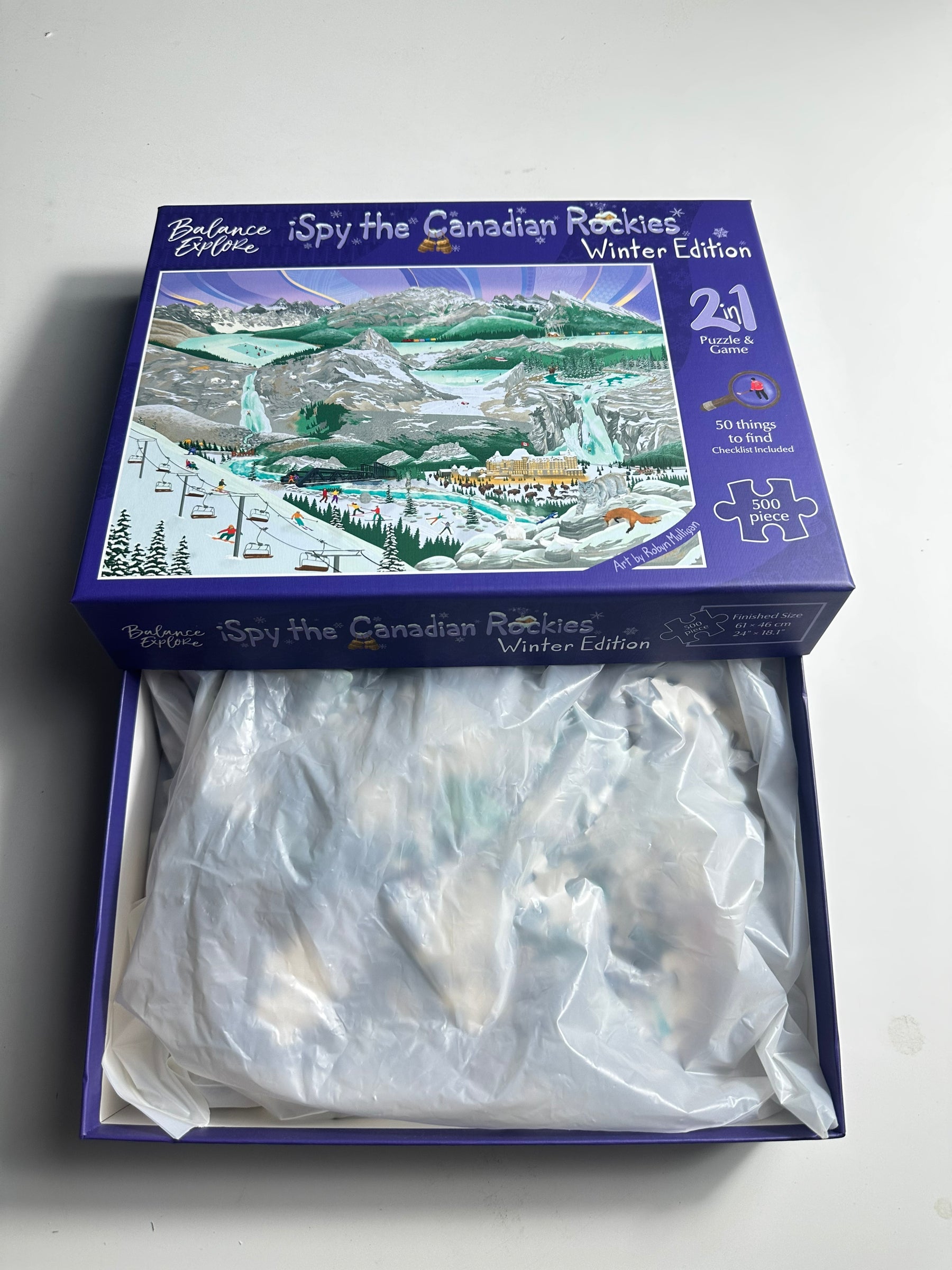 iSpy The Canadian Rockies - 500 Piece Puzzle - Winter Edition