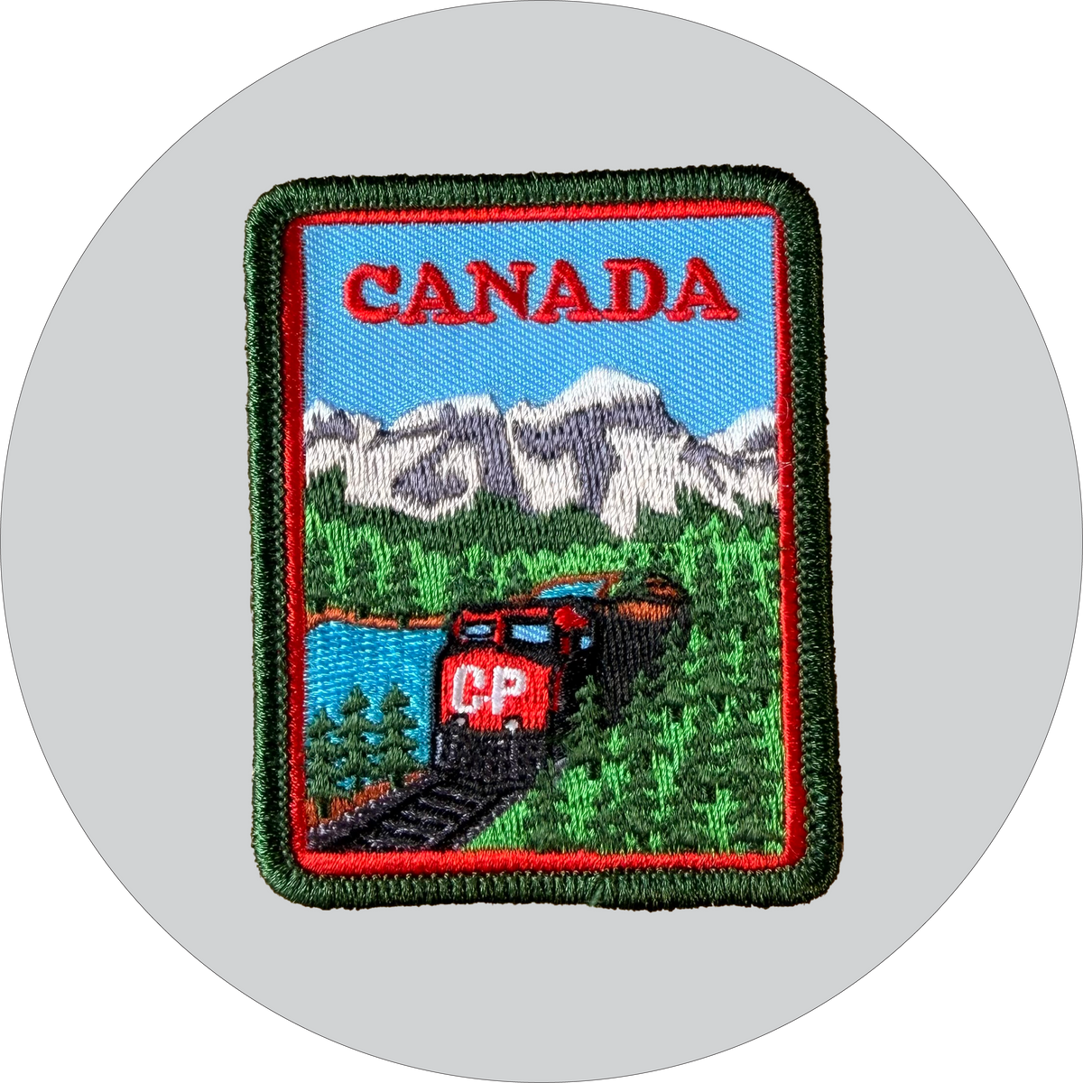 Canada Train Embroidered Patch