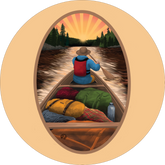 Canoeing Sticker