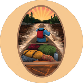 Canoeing Sticker
