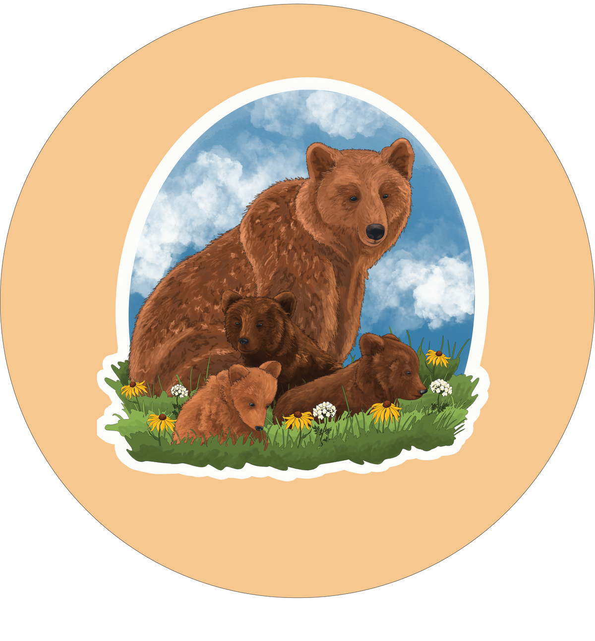 Grizzly Bear Sticker