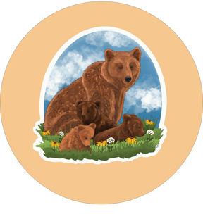 Grizzly Bear Sticker