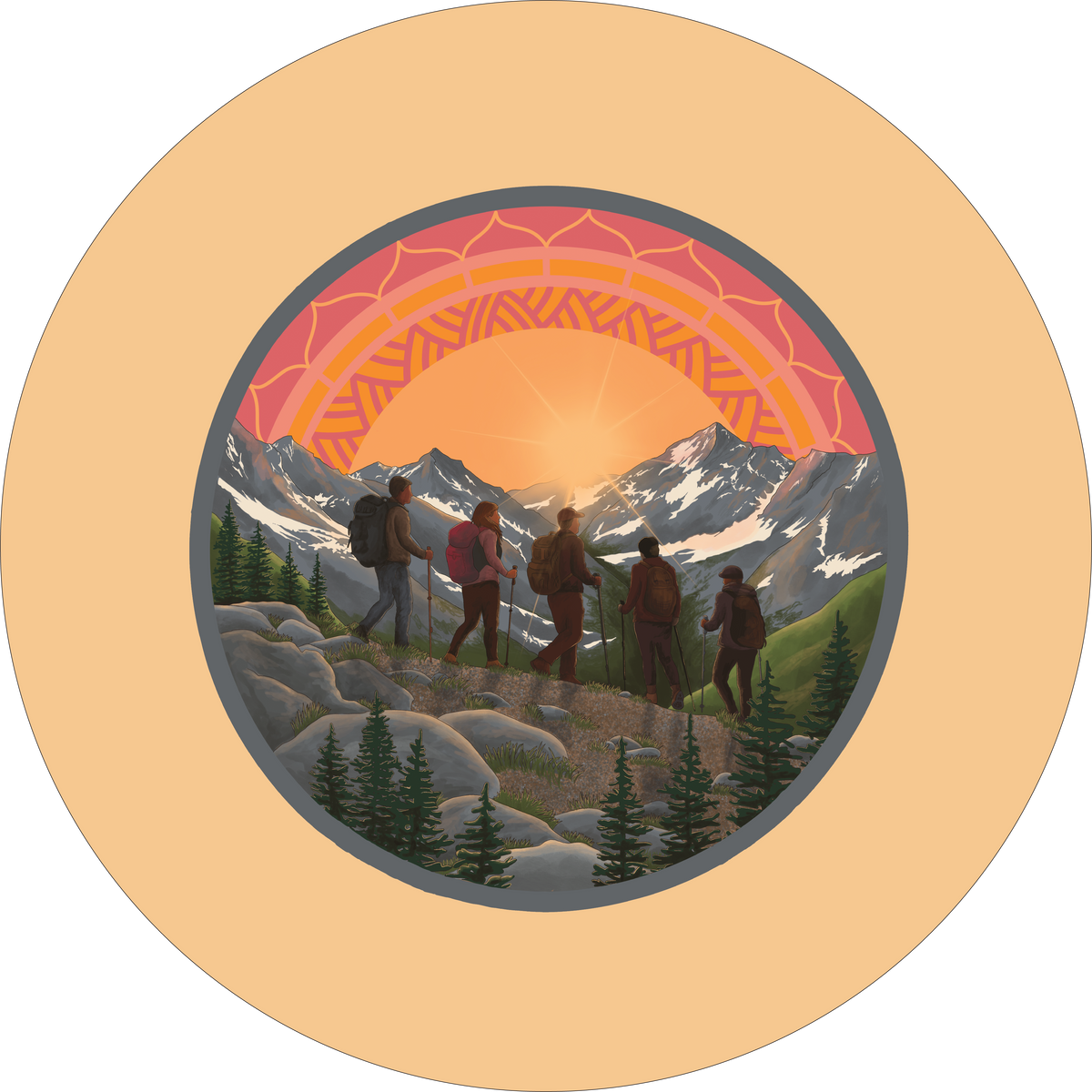 Hiking Sticker