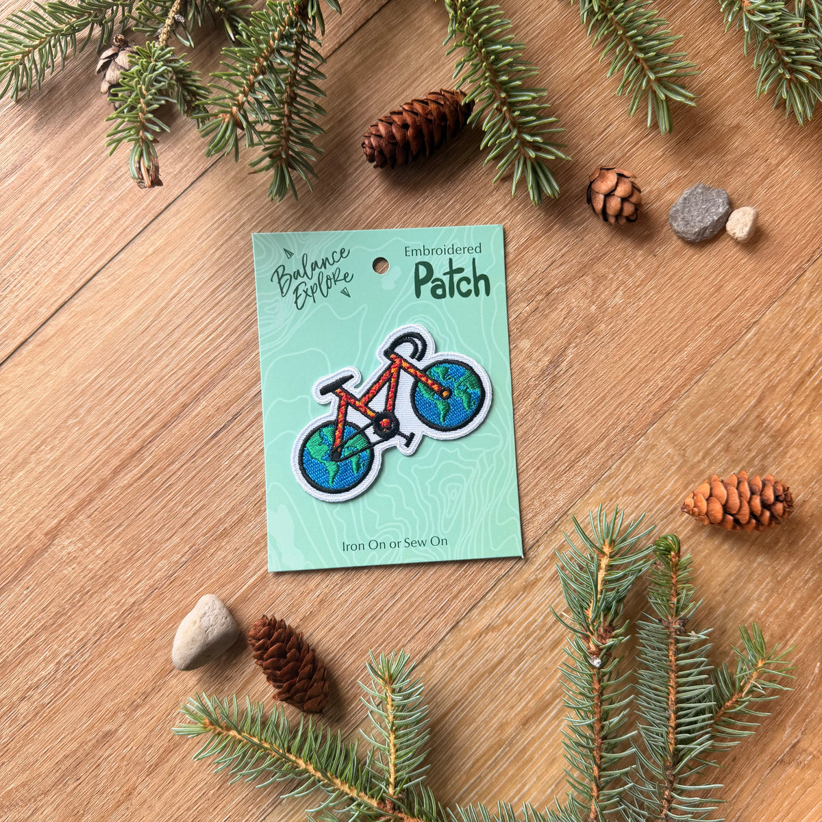 World Bike Embroidered Patch